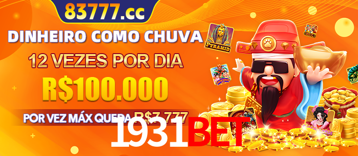 Banner do programa de recompensas Recomende para amigos do 1931bet, detalhando os bônus por convidar amigos, com prêmios que chegam a R$288.888.